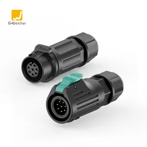 Wholesale LP12 Plastic 2Pin 8 Pin Male And Female Panel Mount Waterproof M12 Connector IP68