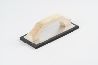 Outils durables pour plaques de plâtre : Flotteur en caoutchouc avec bord en EVA, truelle à plâtre à lame en aluminium avec manche en bois pour une finition lisse et propre