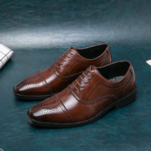Zapatos Oxford de Hombre de Alta Calidad, Estilo Británico, Sin Cordones, Impermeables, Antideslizantes, con Forro de Cuero Genuino Evergreen, para Oficina, Negocios Formales - Product Image 2