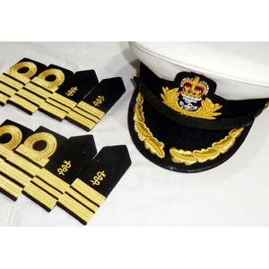 Épaulette de grade médical maritime OEM, accessoires d'uniforme, haute qualité, écologique, souple, à enfiler, en fil doré - Product Image 1