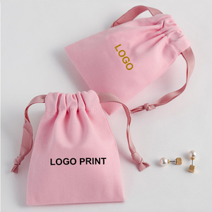 Biểu Tượng Tùy Chỉnh Bông Tai Vòng Đeo Tay Vải Bông Đồ Trang Sức Quà Tặng Túi Bông Twill Đồ Trang Sức Bao Bì Túi Bông Vải Lanh Đồ Trang Sức Pouch - Product Image 4