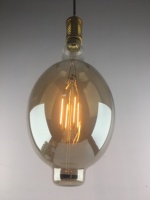 Ampoule LED Edison Grande Taille SMD Dimmable BT180 4W 220-240V E27 Filament Décoratif Vintage Fumé Cage d'Écureuil