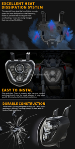 Conjunto de Faros LED para Motocicleta con Certificación E-mark para Yamaha MT <span class=keywords><strong>07</strong></span> <span class=keywords><strong>FZ</strong></span> <span class=keywords><strong>07</strong></span> MT07 MT-<span class=keywords><strong>07</strong></span> <span class=keywords><strong>FZ</strong></span>-<span class=keywords><strong>07</strong></span> <span class=keywords><strong>2014</strong></span> 2015 2016 2017, Luces de Posición de Luz Alta/Baja - Product Image 5