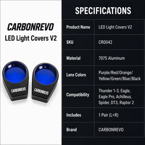 Couverture de <span class=keywords><strong>phare</strong></span> LED Carbonrevo <span class=keywords><strong>Dualtron</strong></span>, légère, de haute qualité, compatible, fonctionnement fluide, résistance supérieure, pièce de mise à niveau - Product Image 4
