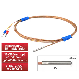 Sensor de Temperatura Pequeño, Resistente <span class=keywords><strong>al</strong></span> Agua y <span class=keywords><strong>al</strong></span> Aceite, Tipo K/J/T, Micro Sonda Termopar - Product Image 2