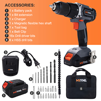 Fournisseur chinois OEM – Perceuse sans fil 20V DC avec batterie 2Ah, moteur à balais, mandrin 13mm, couple max. 45Nm, vitesse variable