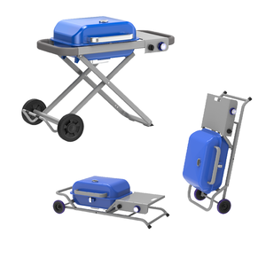 Chariot de barbecue à gaz pliable <span class=keywords><strong>professionnel</strong></span>, gril de fumeur de gaz amovible - Product Image 2