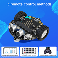 Yahboom Tinybit Plus, Coche Robótico Educativo con Interfaz de Pinza de Cocodrilo, con Certificación CE y RoHS para BBC Microbit V2 y V1