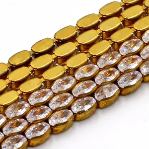 Wholesale Fashion Nail Art Clothing Accessories Diamond Crystal Cup Chain Trimming Claw Chains Cubic Zirconia Jewelry