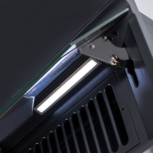 Appareil électrique <span class=keywords><strong>de</strong></span> luxe personnalisé <span class=keywords><strong>de</strong></span> fabricant MONI <span class=keywords><strong>Hotte</strong></span> <span class=keywords><strong>aspirante</strong></span> cheminée incurvée en verre trempé - Product Image 2