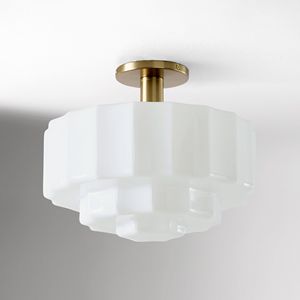 SIMIGLighting Rétro <span class=keywords><strong>Jules</strong></span> Plafonnier encastré en verre blanc laiteux - Product Image 3