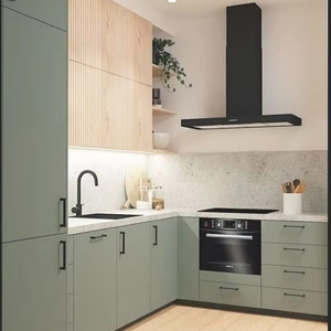 Nicocabinet nhà bếp hiện đại tốt tủ bán buôn Modular sơn mài thiết kế carcase cửa kính tủ bếp đã sẵn sàng để lắp ráp - Product Image 1