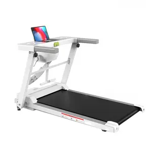 Treadmill lipat alas berjalan rumah, mesin Olahraga Motor pintar listrik meja Mini Treadmill