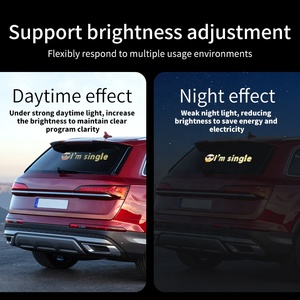 LOY Feux LED pour Auto Yeux de Démon Panneau LED Vitre Arrière USB Flexible Contrôle APP Programmable - Product Image 4