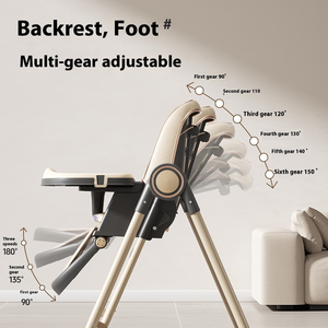 High Quality Luxury Baby Rocking Dining Chair Folding Portable Kids Eating Swing Chair Baby Feeding High Chair for <strong>Newborn</strong> - Product Image 2