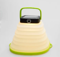 Lanterne de camping solaire pliable imperméable à l'eau à LED Lumière de camping rechargeable pour lampe de camping solaire USB