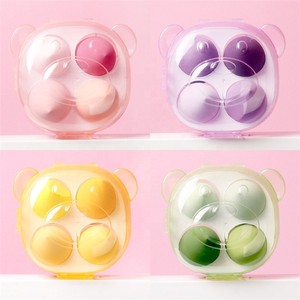 Lot de 4 éponges de maquillage en forme d'ours avec boîte, personnalisables OEM/ODM, en forme de <span class=keywords><strong>guimauve</strong></span> - Product Image 3