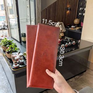สมุดใส่เมนูหนัง PU หนา สำหรับใส่เมนูเครื่องดื่ม แฟ้มเมนู ร้านกาแฟ บาร์ ร้านอาหาร สมุดเช็คบิล ของชำร่วย ของที่ระลึกทางธุรกิจ - Product Image 2