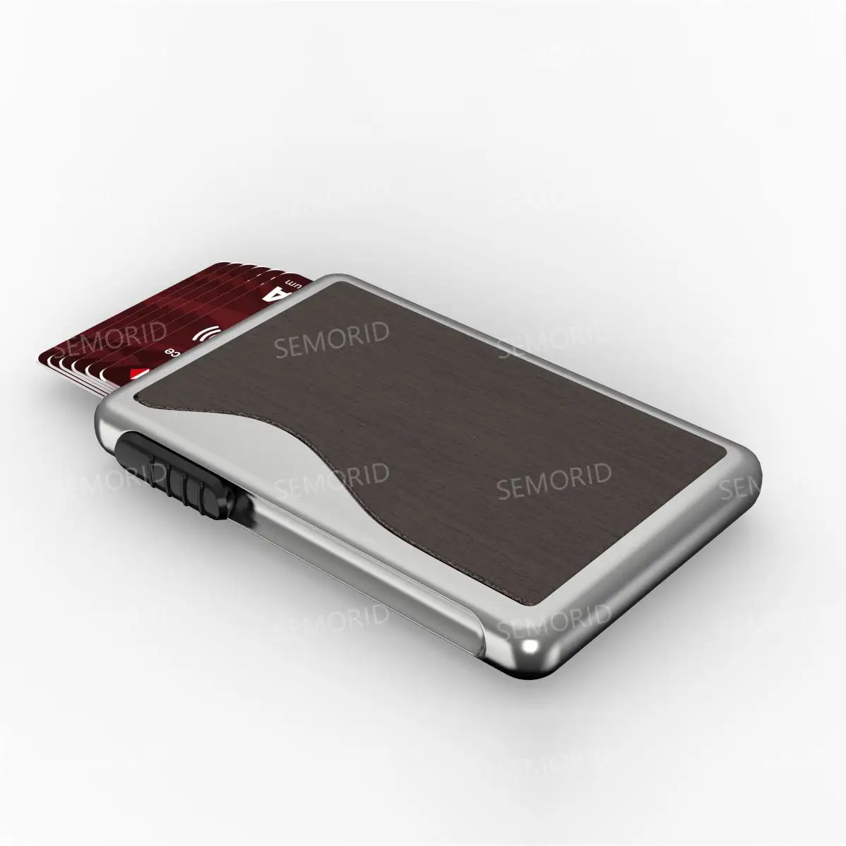 New Design Custom OEM ODM Pop up Card Holder Wallets Smart Thin RFID Aluminum Men Card Case Card Holder Wallet