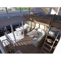 Maison de vacances, mer, hôtel, maison flottante, océan, eau, bateau, maison flottante, hôtel, Mobile, maison modulaire, bateau, petite maison