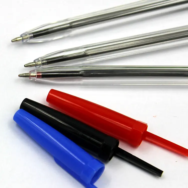 Cheap and durable school plastic ball point pen promotion custom logo pen