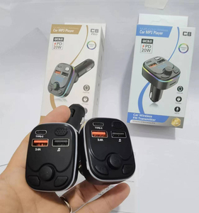 C8 Transmisor de coche MP3 Carga rápida PD20W Manos libres FM Coche Carga rápida - Product Image 6