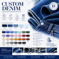Jeans pour hommes personnalisés, coupe ample, effet usé, jambe droite, style baggy, pour le streetwear