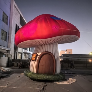 Cabane gonflable géante LED en forme de champignon, décoration sur <span class=keywords><strong>le</strong></span> thème des contes de fées pour soirées, événements et festivals - Product Image 1