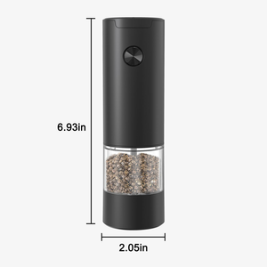 Moulins à sel et à poivre de qualité supérieure en acier inoxydable, moulin à poivre électrique à commande par bouton unique pour cuisines de restaurants professionnels - Product Image 2