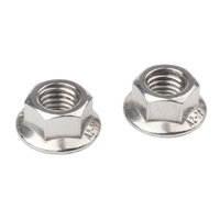 Écrou à bride denté hexagonal en acier inoxydable et acier au carbone M5 M6 M8 pour profilés d'extrusion en aluminium 3030 4040