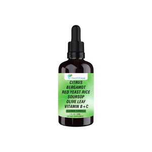 OEM Private Custom Citrus Bergamot <b>Liquid</b> Drops with <b>Vitamin</b> C Garlic Extract Support Heart Immune Health Cleanse Supplement - Product Image 1