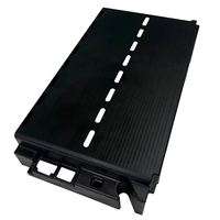 Système de batterie solaire personnalisé boîtier en plastique ABS noir boîtier d'usinage CNC avec 4/5 axes Services d'usinage CNC