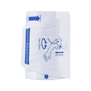 Manchette NIBP jetable adulte 23-33cm manchette <span class=keywords><strong>de</strong></span> pression artérielle à tube unique matériau non tissé souple avec prix d'usine - Product Image 1