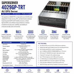Servidor <span class=keywords><strong>GPU</strong></span> Supermicro SYS-4029GP-TRT 4U, Doble Xeon Escalable, 8 <span class=keywords><strong>GPU</strong></span>, DDR4, 24 Bahías SAS SATA, 10GbE, IA, HPC, Aprendizaje Profundo - Product Image 1
