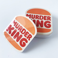 Pegatinas de logotipo de PVC troqueladas personalizadas resistentes a los rayos UV, etiquetas de impresión autoadhesivas de vinilo impermeable para embalaje