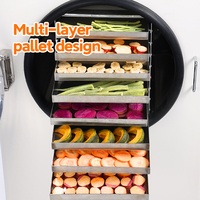 Lyophilisateur industriel 220V, machine de séchage par congélation sous vide avec pompe pour la transformation alimentaire, économie d'énergie, acier inoxydable SUS304