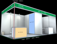 Stand d'exposition moderne imperméable en profilé aluminium modulaire pour stand d'exposition standard de 10x10 pieds. Écran d'occasion par TRUST