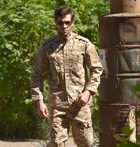 Veste tactique camouflage à capuche doublée polaire en <span class=keywords><strong>polyester</strong></span>/coton, modèle ACU <span class=keywords><strong>de</strong></span> deuxième génération pour entraînement extérieur (réplique réelle) - Product Image 4