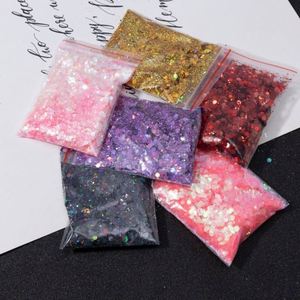 Paillettes en plastique de 5 mm en forme de marguerite, creuses et colorées, pour la décoration des ongles et les loisirs créatifs DIY - Product Image 3