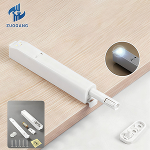 Hiện đại nhựa đồ nội thất cửa tủ gần hơn thắp sáng từ phục hồi cơ chế <span class=keywords><strong>push</strong></span>-nút phần cứng khóa cho khách sạn nhà bếp - Product Image 4