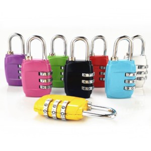 Vente en gros Cadenas à combinaison à <span class=keywords><strong>code</strong></span> à 3 chiffres en alliage de <span class=keywords><strong>zinc</strong></span> pour bagages de voyage cadenas de voyage de haute qualité - Product Image 1