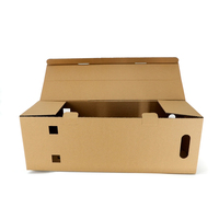 Boîte d'expédition en carton kraft pour usine, personnalisable avec impression de marque, pour vêtements et plantes en pot, avec ruban