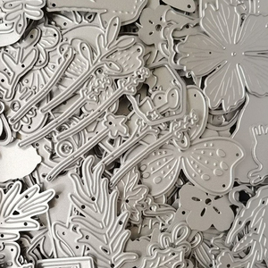 50 قطعة عشوائية من قوالب القطع المعدنية المصنوعة من الفولاذ الكربوني للحرف اليدوية، قوالب للسكرابوكينغ وصناعة البطاقات اليدوية، قوالب نقش وتشكيل - Product Image 3