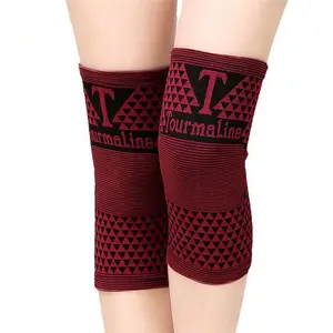 Pain Relief knee Compression Sleeve Warmer Far infrared Tourmaline Long leg support brace