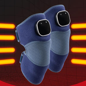 Alat Pijat Lutut Elektrik Model 002 dengan Getaran dan Baterai Terpasang untuk Kompres Hangat Pereda Nyeri - Product Image 3