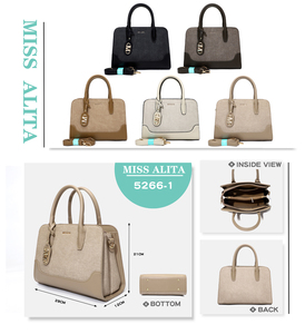 Sac fourre-tout de luxe pour femme en cuir PU, fabriqué par un célèbre fabricant de Guangzhou, idéal pour le travail quotidien et le shopping haut de gamme, vente en gros - Product Image 2