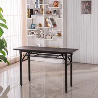 Escritorio de Computadora Plegable Portátil Rectangular de Madera Meida - Moderno, Altura Ajustable, Ligero, Resistente, para Oficina, Trabajo, Entrenamiento, Estudio