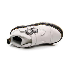 Botas de cuero con hebilla de flor Devon para mujer, botas de cuero con hebilla de punta redonda para otoño e invierno, <span class=keywords><strong>calzado</strong></span> para mujer - Product Image 6