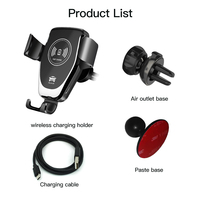 Q12 Nirkabel Kendaraan Charger 10W Mobil Cepat Pengisian Nirkabel Amazon Hot-Selling Wireless Charger Mobil