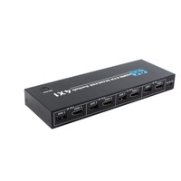 Conmutador KVM Hardrock 4X2 con Entradas USB 2.0, 4 Puertos, Pantalla Dividida, Operación de Pantalla Cruzada 4K30Hz, Certificado FCC/CE/RoHS, en Stock